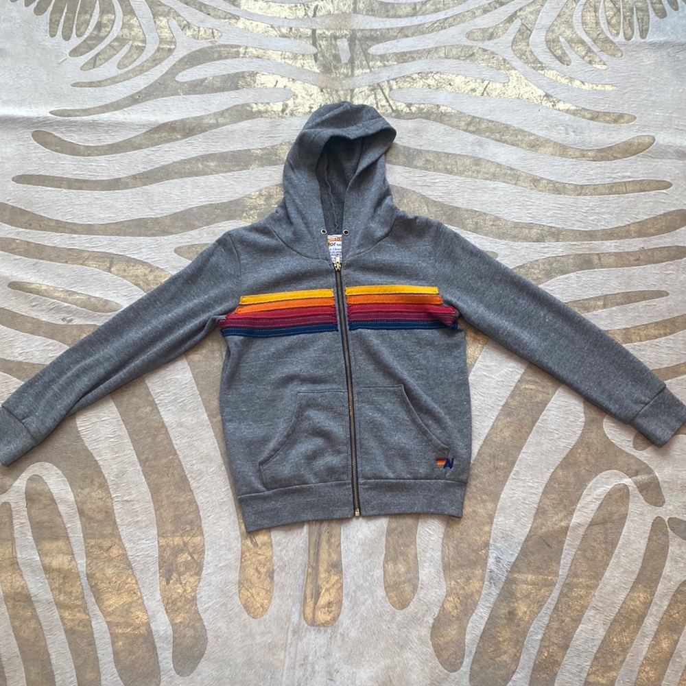 Aviator Nation Kids 5 Stipe Hoodie